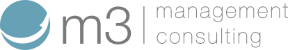 Logo von m3 management consulting als Partner des Mentoringprogramms und Coaching für Führungskräfte CEO der Zukunft